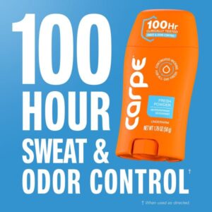 Carpe Deodorant for Women. Coconut Vanilla & Fresh Powder – 2 Pack