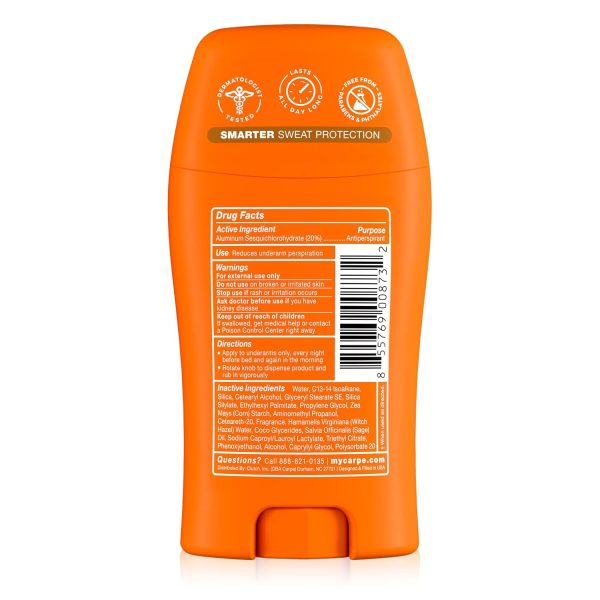 Carpe 100-Hour Antiperspirant Deodorant for Women – Coconut Vanilla