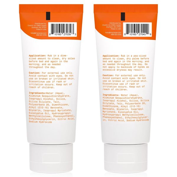Carpe Sweat Absorbing Hannd and Foot Lotion Bundle.